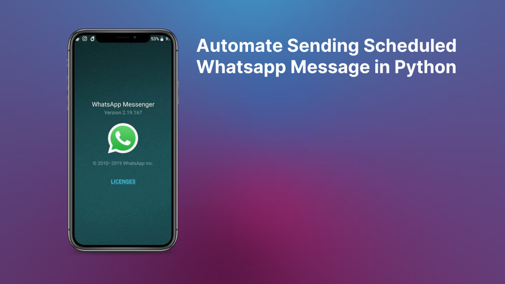 Automate Sending Scheduled Whatsapp Message in Python