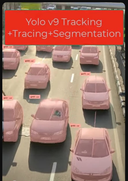 Yolo V9 Tracking + Object Tracing + Segmentation